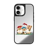 CASETiFY ミラー iPhone 17 ケース [鏡面(スマホカバー) / MagSafe対応/指紋防止] - シルバー (ブラックバンパー) - TEAM MARSHVILLE
