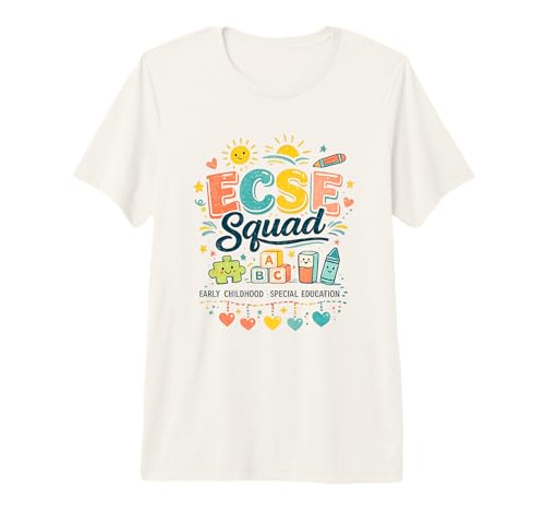 ECSE Squad Early Childhood Special Education Team Premium Tri-Blend T-Shirt
