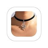Asphire Bohemian Snake Black Suede Choker Tiny Cobra Charm Pendant Necklace Boho Snake Jewelry for Women