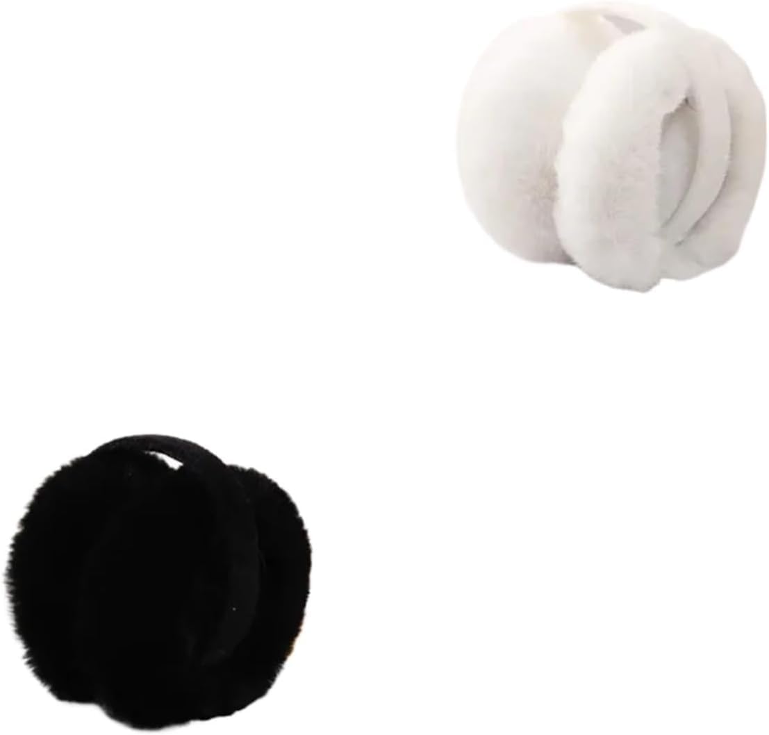 Winter Ear Muffs, Fashionable and Cute Girls' Soft Warm Ear Muffs Plush Solid-Colour Winter Protection