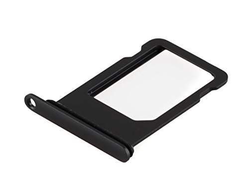 ICONIGON Reemplazo para iPhone 7 Plus SIM Card Tarjetas Soporte con Junta (Negro) Cover