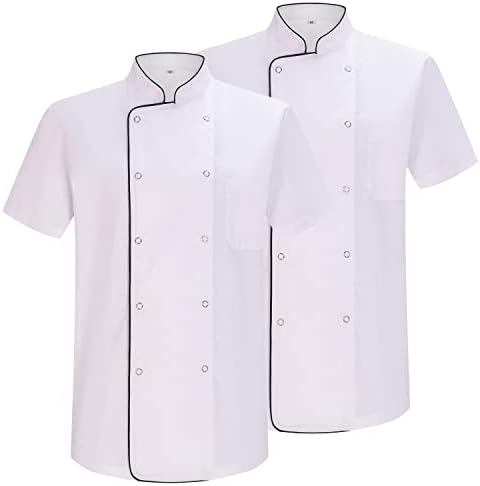 MISEMIYA - Pack 2 Unidades - Chaqueta Cocinero Hombre - Chaqueta ...