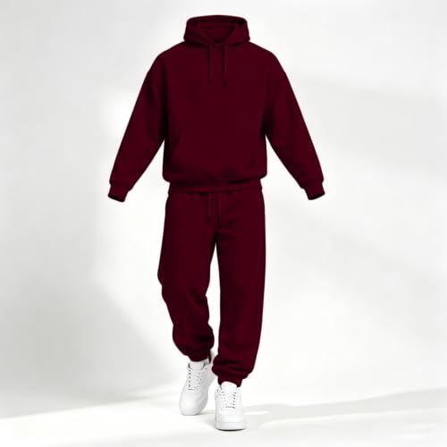 Sweatsuits for Men Oversized Jogging Suits Fall Athletic Two Piece Set - image 4