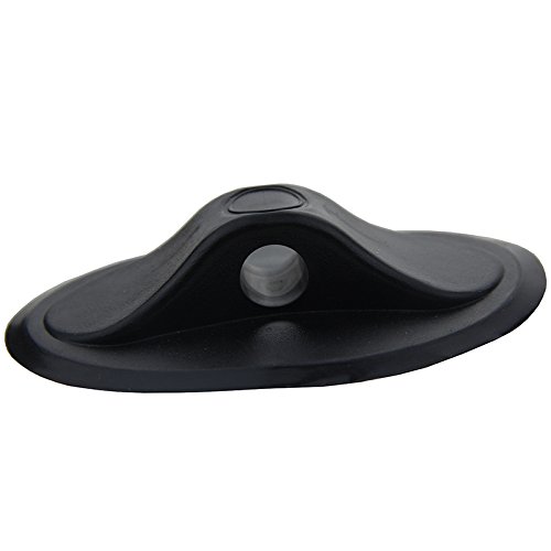 2 Oval Single Loch Seil Schnalle für aufblasbare Boot Raft bootsklasse, schwarz