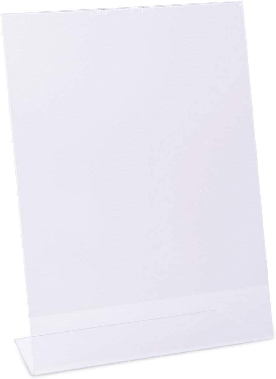 Universal 76852 Clear L-Style Freestanding Frame, 8 1/2 x 11 Insert (Pack of 3)