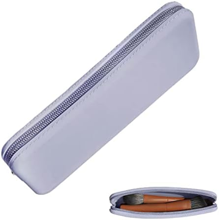 brush bubble silicone makeup brush holder travel case- A storage & makeup bag organizer for brushes & makeup tools to protect make up accessories & cosmetics bag, periwinkle (7.8 * 3.15 * 1")