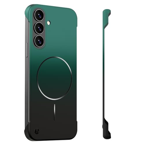 Coque Samsung S25 Plus magnétique sans fil vert dégradé de couleur slim