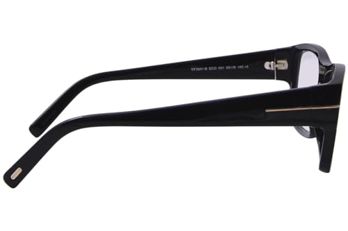 Image of Tom Ford FT5941-B 001 Eyeglasses Shiny Black /Blue Block Full Rim 55mm