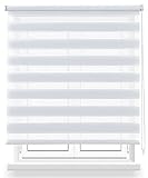 MATERIAL. Hecho 100% Poliéster, resistentes a los rayos UV que ayudan a mejor tu privacidad y oscuridad. Además es fácil de limpiar, con solo un trapo humédo. Mecanismo y cadena de PVC en color blanco.