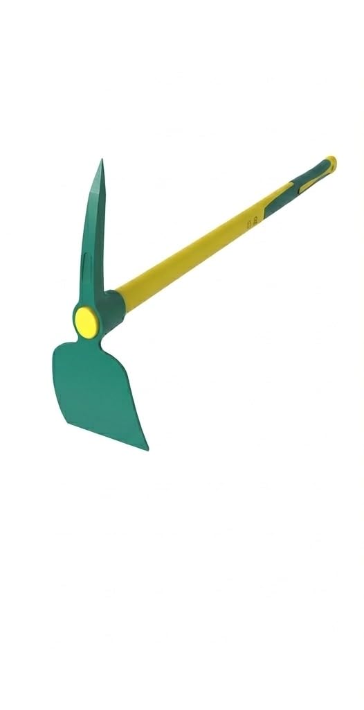 Leborgne Pioche de Cantonnier Duopro 2 kg Douille Ovale Manche Bois PEFC Outil Jardinage Terrassement