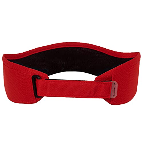 Headsweats Unisex Adult Velocity Visor (Red) Cap, Red, Medium #TOP2