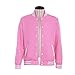 SFWXCOS Men's Pink Baseball Jacket Button up Varsity Coat School Uniform Sportswear Casual Top