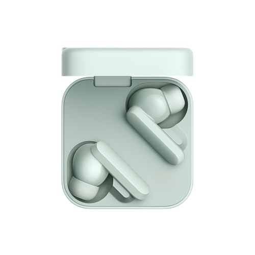 Image of [Original] Budss for CMFF Buds 2 with 48 dB ANC, & Upto 51 Hours of Battery Life Bluetooth Headset,4HD Mics,USB-C,13mm Drivers,Easy Use for iPhone,Apple Compatible (Green)