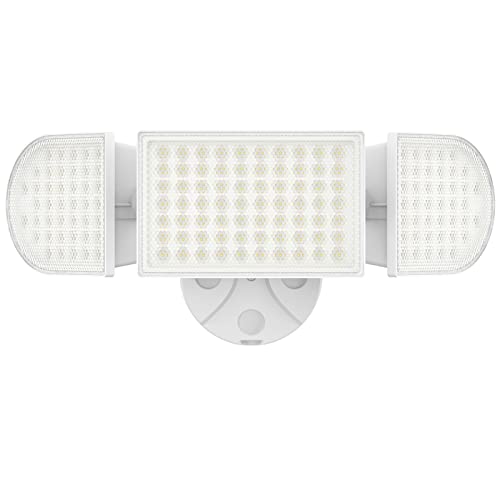 iMaihom 100W LED Security Light, 9000LM Super Bright Outdoor Flood Light, IP65 Waterproof Exterior Floodlight with 3 Adjustable Heads, 6000K Daylight White Light for Yard, Garage, Patio, Playground