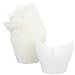 Decony Large White Tulip Baking Cup Cupcake Muffin Liners - size 2 3/4-4 Great for large muffins and cupcakes - appx.100 pack