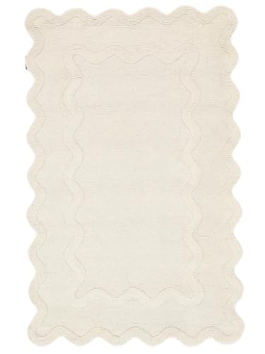 RugVista Clara, Dywan, Nowoczesne, 100 x 160 cm, Wysoki, Pokój dzienny, Sypialnia, Czyścić wyłącznie chemicznie, Off White