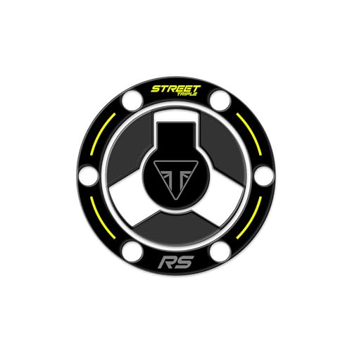 Tankdeckelschutz aus Harz, 3D, kompatibel mit Triumph Street Triple 765 RS 2024 GP-1058 (Phantom Black)