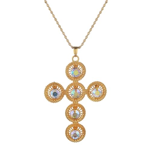 Collar de cruz grande de África joyería étnica Habesha para mujer y hombre