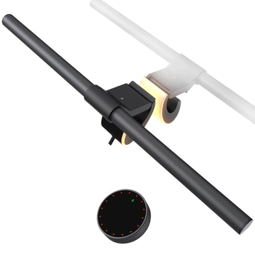 ELESENSE Computer Monitor Light Bar, Eye-Care USB-Powered Desk Lamp, Stepless Dimming Brightness & Color Temperature, No Screen Glare, Space Saving for Home Office Gaming, Dark Gray