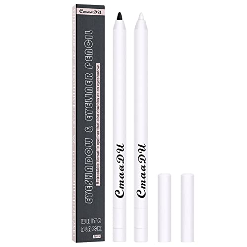Lista de linea blanca - solo los mejores. 45 Halatua Lápiz Ojos a Prueba Agua - Ojos en Gel retráctil a Prueba roturas Delineadores Ojos en Blanco y Negro - DifuminLarga duración Secado rápido