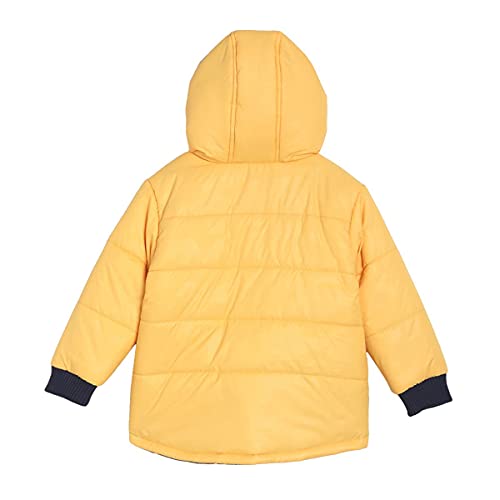 Image of miniklub Boys Yellow Solid Padded Jacket