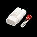 1/5/10/20/30 Sets Kit Sumitomo MT090 2 Pin Way Male Femalee White Waterproof Auto Connector Motorcycle Plug 6187-2171 6180-2181 - (Package: 10 Sets)