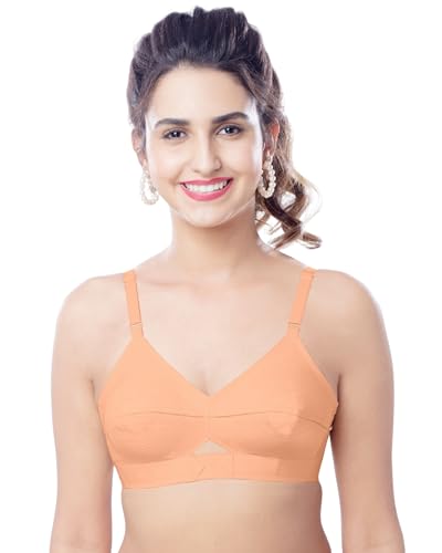 Image of Brida Kavya Xtrasoft Cotton Round Stitch Minimizer Bra - Full Coverage, Plus Size