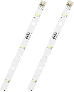 2 Stück LED-Lichtleiste, LED Kühlschranklampe für Rongsheng/Hisense Kühlschrank, Lichtleisten für kühlschrank, rsatz-Kühlschr... kompatibel E349766 MDDZ-162A 1629348 DC12V 2W, Kühlbeleuchtung