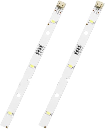 TaimeiMao Tira LED, lámpara LED para frigorífico Rongsheng/Hisense E349766 MDDZ-162A 1629348 DC12V 2W, 2 piezas, iluminación para frigoríficos [Clase energética F]