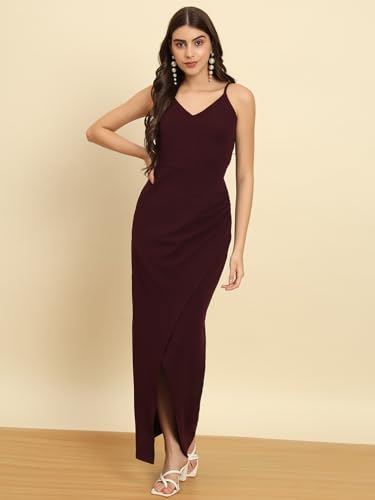 Image of Trend Arrest.ed Women's Bodycon Midi Dress | Casual & Night Out Fit | Slim Fit Stretch Fabric