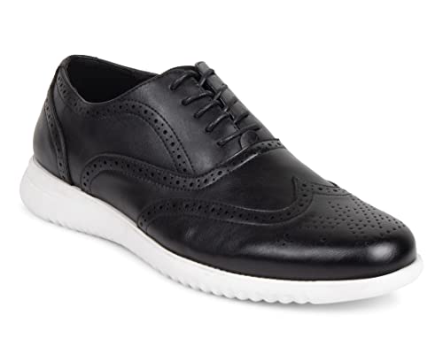 Kenneth Cole Men's Nio Wing Lace Up Oxford, Black, 9 #TOP6