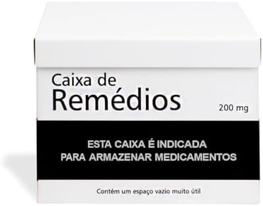 Caixa Divertida para Organizar Remédios, Medicamentos, Primeiros Socorros, Tarja Preta - GEGUTON