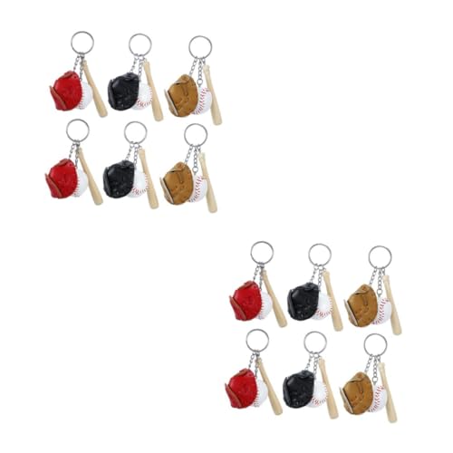 Porte-clés de baseball FOMIYES en PU pendentif sac de softball
