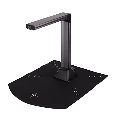 Compact Desktop Scanner, 5MP Document Camera, Portable Book Scanner with LED Fill Light, 5 Level Dimming, Foldable Lightweight Scanner for Pictures/ID Cards/Office Manuscripts