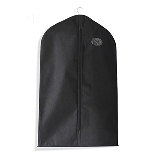 HAOHIZE Suit Bag, 35 x 23 Inch Black Suit Cover Bags Travel Suit Dust Cover Non Woven Fabrics Small Garment Bags for Hanging Clothes Suit Hangers for Men Clothing Storage Bags