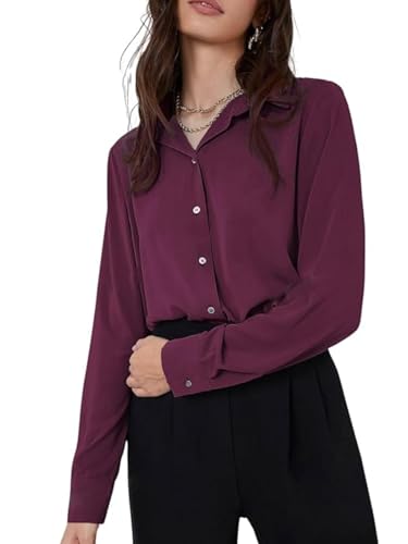 GRECIILOOKS Women's Rayon Oversized Fit Crop Top Korean Style Long Sleeve Oversized Button Down| Workwear Top for Office & Casual Wear (Available in Plus Size and Combo Pack of 2)