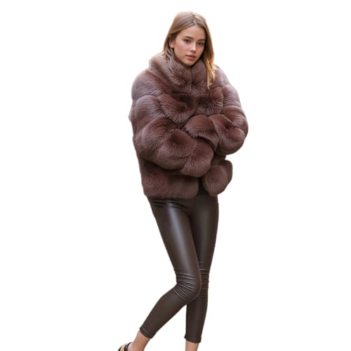 Lisa Colly Women's Winter Parka Coat Overcoat Long Sleeve Faux