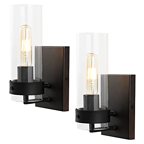 JONATHAN Y Harper 4.5" Metal Wall Sconce, Oil Rubbed Bronze, Set of 2