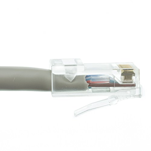 Cable Ethernet Patch Cat5e Plenum 25 pies Gray miniatura 3