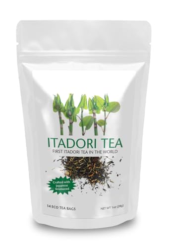 Itadori Tea - Organic Black Tea With Japanese Knotweed For Resveratrol & Immune Support Antioxidant-Rich All-Natural Ingredients 14 Tea Bags for Holistic Wellness