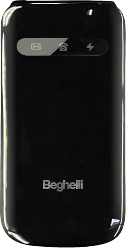 Beghelli Telefono Salvavita per Anziani, Salvalavita Phone SLV15N ECO - Cellulare GSM per Anziani con Tasto SOS, Tasti Grandi Retroilluminati, Blocco Chiamate Indesiderate, Fotocamera, Torcia (Nero)