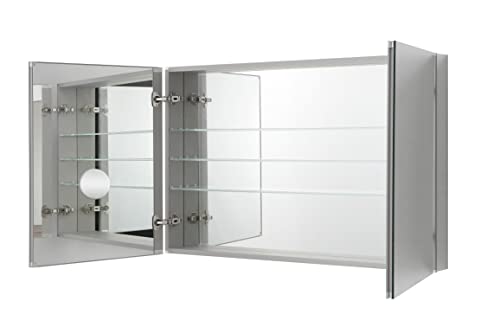 Aquadom Royale, 48In X 30In X 5In, Bathroom Medicine Cabinet, Integrated 3X Magnifying Mirror. #TOP3