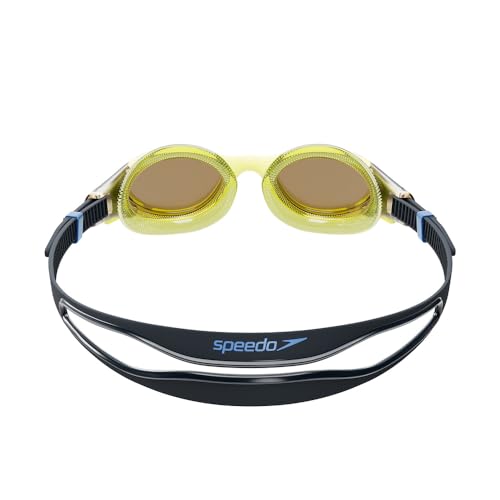 Image of Speedo Unisex Adult Biofuse 2.0 Polarised Tint-Lens Swim Goggles - Black & Green