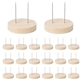 Conception à double aiguille : Le présentoir de poupée en feutre est doté d'une double aiguille en acier espacée de 2 cm, offrant un support délicat à votre poupée. Les aiguilles sont amovibles et peuvent être retirées pour faciliter le rangement