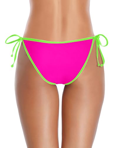 Image of Holipick Bikini Bottoms for Women String Bathing Suit Bottom with Moderate Coverage Low Waist Swim Bottom