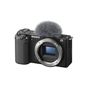 Sony Alpha ZV-E10 APS-C spiegellose Vlog-Kamera (schwenkbares Display für Vlogging, 4K-Video, Echtzeit-Augen-Autofokus)