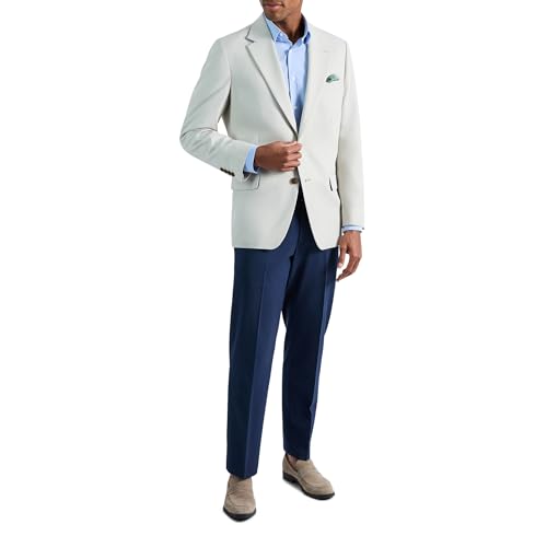 Image of Haggar Mens The Active Series Classic Fit Gabardine Blazer (Regular and Big and Tall Sizes)