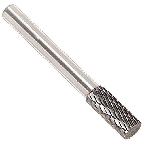 Image of Drill America SA-13 Carbide Burr /Rotary File Cylindrical Double Cut for Die Grinder 5 /32 inch Dia. x 5 /8 inch Cut Length with 1 /4 inch Shank and 2 inch Overall Length, DUL Series