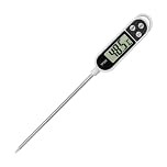 Nartel® Cooking Thermometer, Digital Meat Food Thermometer Instant Read Long Probe Auto Off LCD Screen Kitchen Thermometers for BBQ, Meat, Sugar, Milk, Water, Jam, Grill (Battery Included)