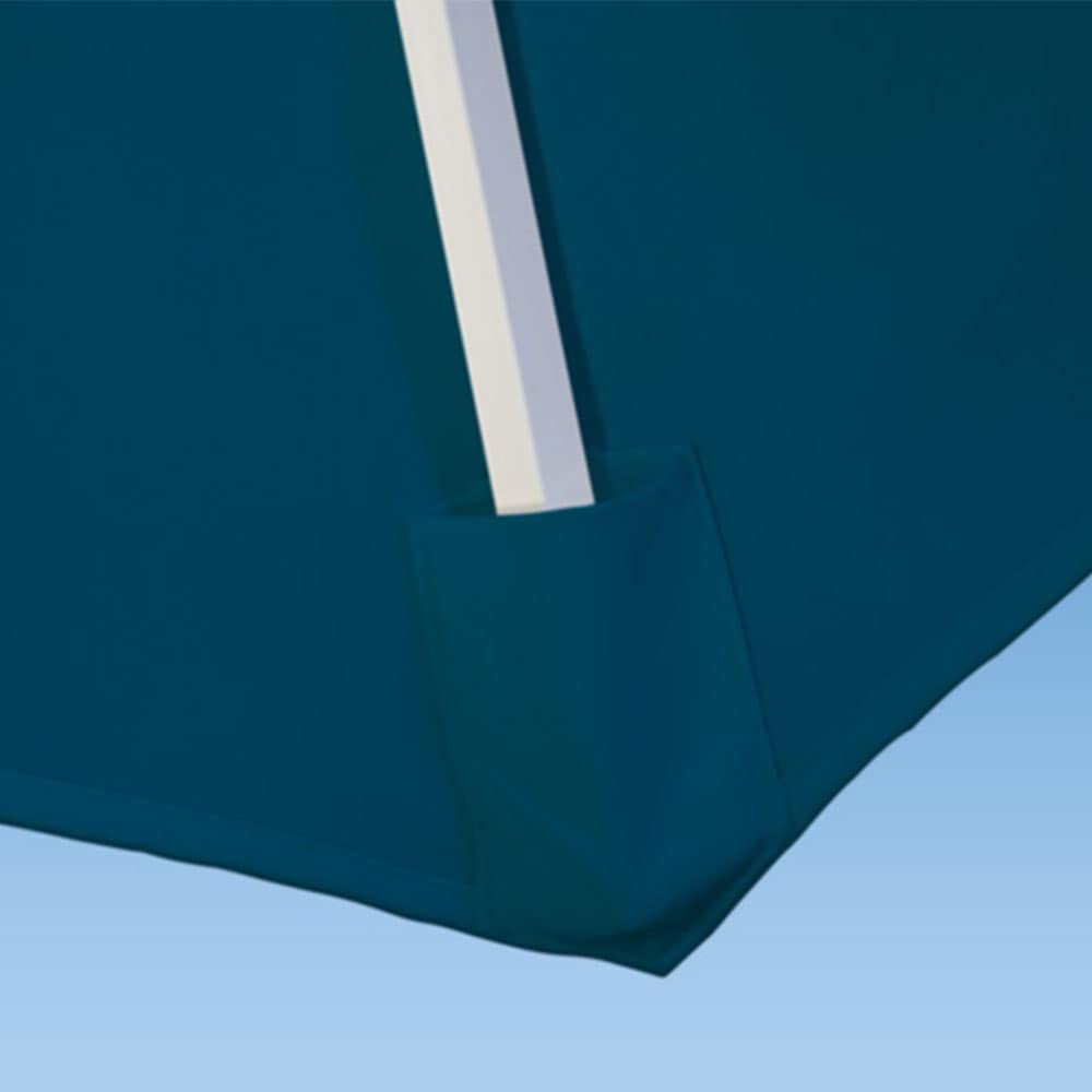 paramondo Sonnenschirm Bespannung für interpara Mittelmastschirm Quadratisch 300 x 300 cm, mit Schirmbelüftung, Waschbar, Blau